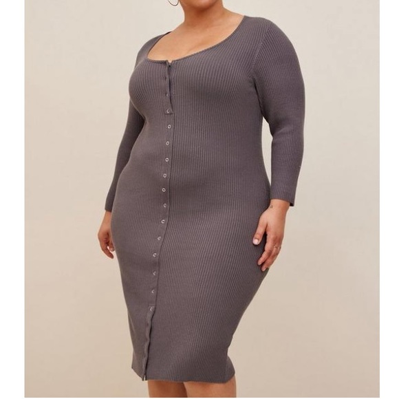 torrid Dresses & Skirts - NWT TORRID SWEATER KNIT BUTTON FRONT DRESS 2X